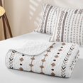 thumbnail image 4 of Erosebridal Boho Aztec Arrow Quilt King for Women Men, Modern Tribal Abstract King Coverlet Set, 3 Pieces, 4 of 7