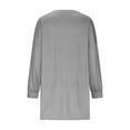 thumbnail image 4 of Womens Fall Tunic Tops, Long Sleeve Shirts for Women Plus Size Casual Solid Color Loose Fit Crewneck T-Shirts with Pockets S-3XL, 4 of 5
