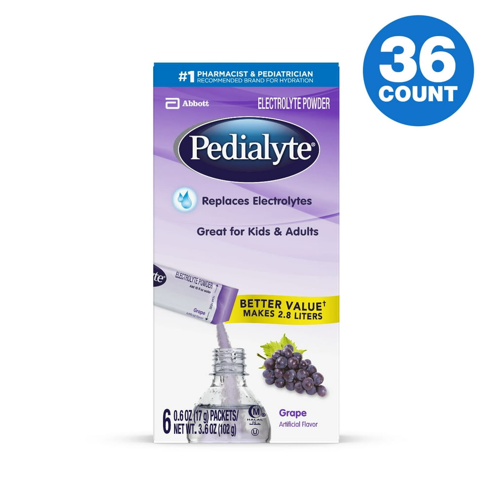 Pedialyte Electrolyte Powder Grape 660.6 oz Powder Packs Walmart