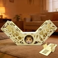 thumbnail image 4 of Wooden Hamster DIY Race Track Kit – Modular Exercise Activity Maze with Interlocking Channels, Small Pet Obstacle Course for Enrichment, 4 of 8