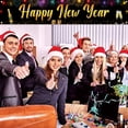 thumbnail image 4 of Large Happy New Year Banner 2025 Happy New Year Yard Sign Black Gold 2025 New Year Banner Garden Decoration, Happy New Year, 4 of 5