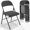 Black, variant on Vingli Metal Outdoor Party Padded Folding Chairs, Black (Set of 4)