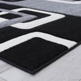 thumbnail image 5 of Allstar Grey Modern Geometric Black square Formal design Area Rug (3' 9" x 5' 1"), 5 of 7