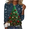 thumbnail image 2 of Mifsaly Cute Christmas Sweatshirts for Women Plus Size Xmas Santa Vintage Pullover Tops Comfy Movies Watching Shirts Tunic Loose Party Blouse 2025 Holiday Festival Clothing, 2 of 4