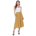 thumbnail image 3 of Zeagoo Womens Casual Boho Skirt Polka Dot High Waist Pleated A-Line Swing Midi Skirts with Pockets, 3 of 9