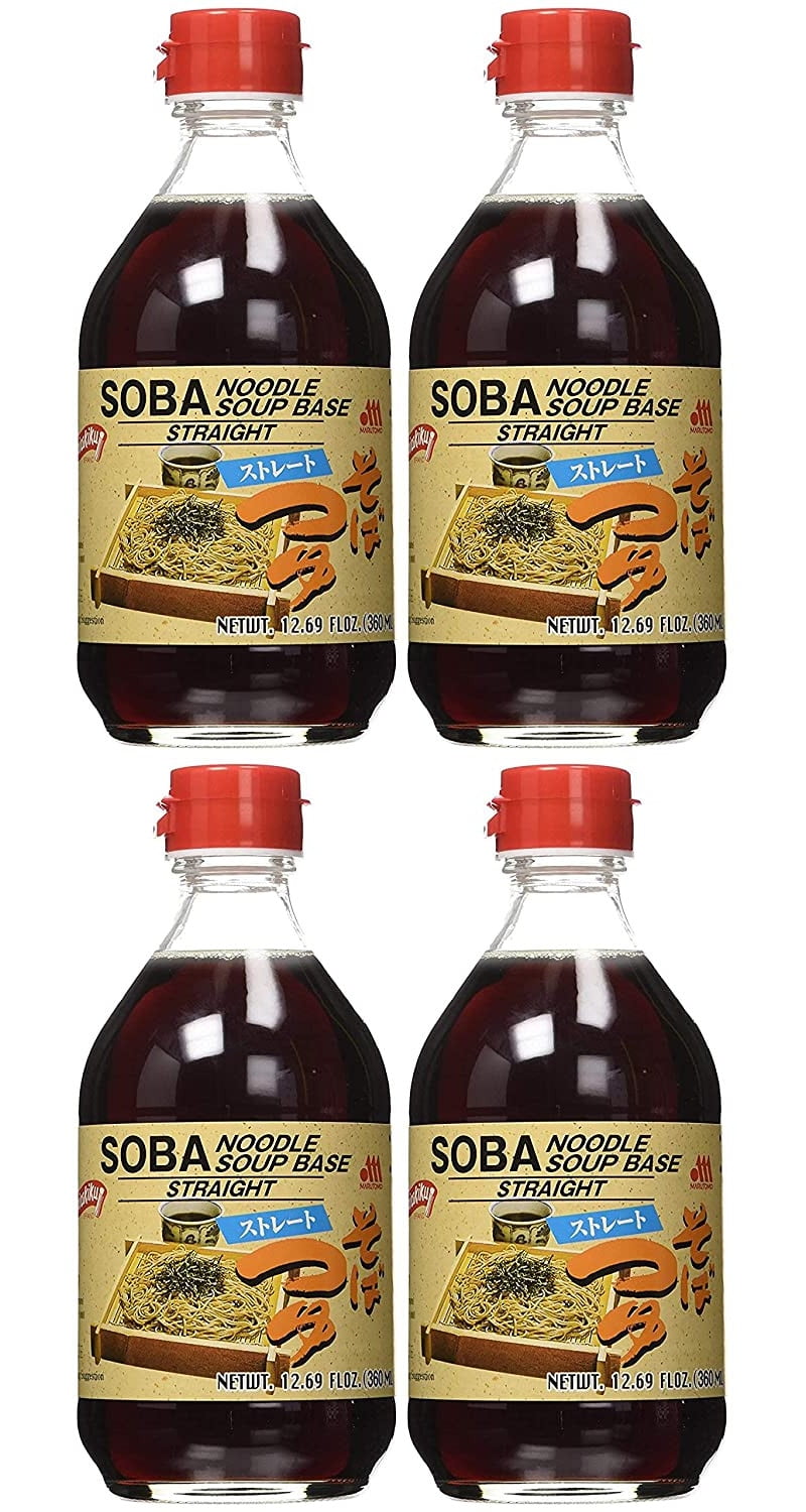 Shirakiku Soba Noodle Soup Base, 12.17 Fl Oz, Pack of 4