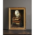 thumbnail image 3 of Tawny Owl on Old Books Poster Dark Academia Art Victorian Art Enchanted Illustration Vintage Bookish Wall Art Rustic Aesthetic, 3 of 3