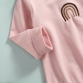 thumbnail image 6 of Komoo Baby Girl Boy Crewneck Sweatshirts Rainbow Knit Sweater Shirts Long Sleeve Romper Cute Pullover Top, 6 of 8