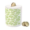 thumbnail image 3 of Artichoke Piggy Bank, Sketch of Super Food Vegetables in Hand Drawn Style Nutritious Food Art, Ceramic Coin Bank Money Box for Cash Saving, 3.6" X 3.2", Apple Green, by Ambesonne, 3 of 4