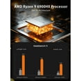 thumbnail image 5 of MINISFORUM UM690 Mini PC AMD Ryzen 9 6900HX 4.9GHz 32GB RAM 512GB SSD Windows 11 Dual Wifi Support 8K Desktop Tower Computer, 5 of 7