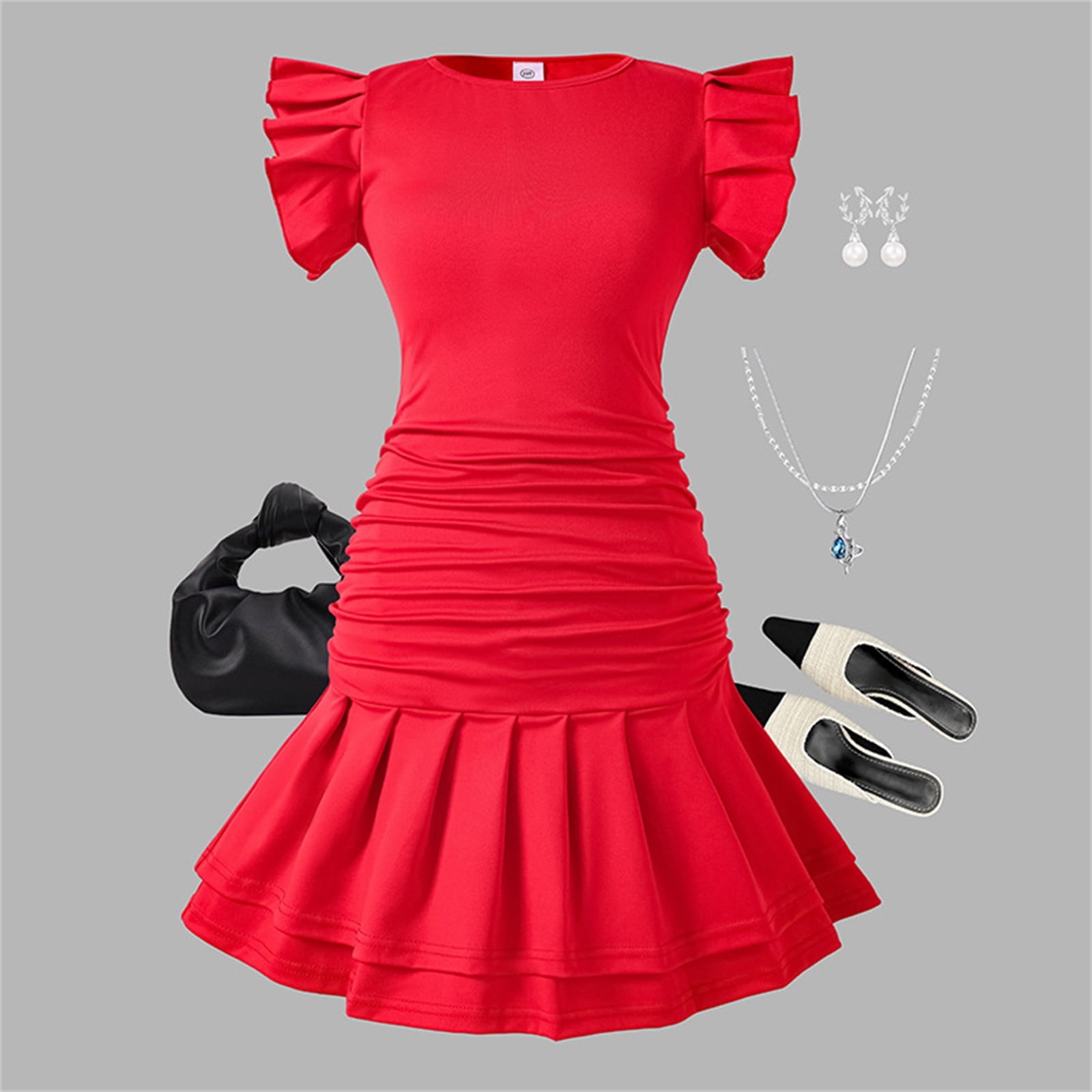 strapless open back dress Pumpkin Bodycon Dress XSmall main image 1