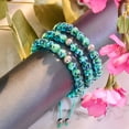 thumbnail image 4 of Blue Mint | Silver | Firefly Glass Macrame Bracelet, 4 of 8