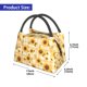 thumbnail image 2 of Fotbe Coffee Plaid Sunflower Bolsa Térmica Portátil con Estampado, Bolsa de Entrega de Alimentos Aislada, Bolsa Reutilizable de Gran Capacidad para Comidas y Supermercado, 2 of 6