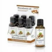 Difeel Essential Oils 100% Pure Macadamia Oil with Antioxidants 1 oz. (Pack of 6)