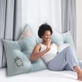 thumbnail image 3 of BKER " Style Cat Ear Design Bedside Pillow Comfortable Backrest For Couch Sofa And Window Seat With Soft Large Cushion", 3 of 4