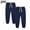 Navy, variant on ATOGUTA Athletic Pants Boys Size 5T-14 Elastic Waist Athletic Joggers for Running Sports Outdoor School Uniform 2 Pack Black
