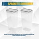 thumbnail image 4 of Airtight Tall Food Storage Container Set, 2Pcs 2.8L Spaghetti Containers for Pantry Organization and, 4 of 5