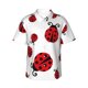 thumbnail image 1 of Fotbe Fly Flying Ladybug Camisa Hawaiana para Hombre Unisex – Camisa Casual de Verano con Botones de Manga Corta de Algodón y Lino,3X-Large, 1 of 7