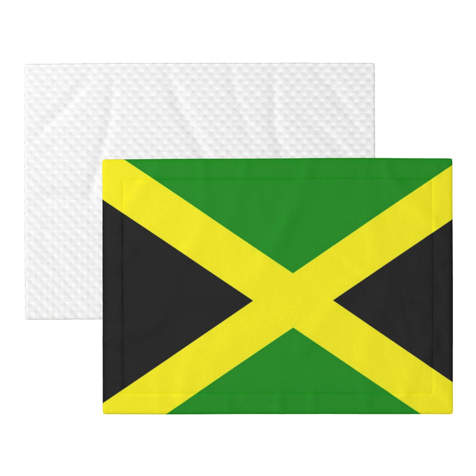 Flannel Throw Dog Blanket Jamaican Flag Pattern Soft Warm Print Pet Blankets for Small Dog Cat Puppy