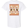 thumbnail image 3 of Inktastic Ugly Thanksgiving Sweater Design with Turkey and Football T-Shirt, 3 of 5