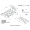 thumbnail image 7 of Richmond Full Platform Bed with Flat Panel Foot Board and Twin Size Urban Trundle Bed in Grey, 7 of 7