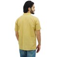 thumbnail image 5 of Atasi Casual Half Sleeves Men's Cotton Mandarin Collar Shirt Tunic-Small, 5 of 7
