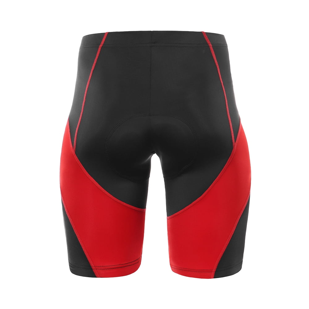 red biking shorts