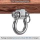 thumbnail image 3 of Screw Hook, Heavy Duty 304 Stainless Steel 180 Ceiling Hook, 3 of 5