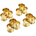 thumbnail image 5 of SKAVIJ Napkin Rings Pack of 50 for Everyday, Dining Table Decoration Hammered Metal Napkin Holder Gold, 5 of 6