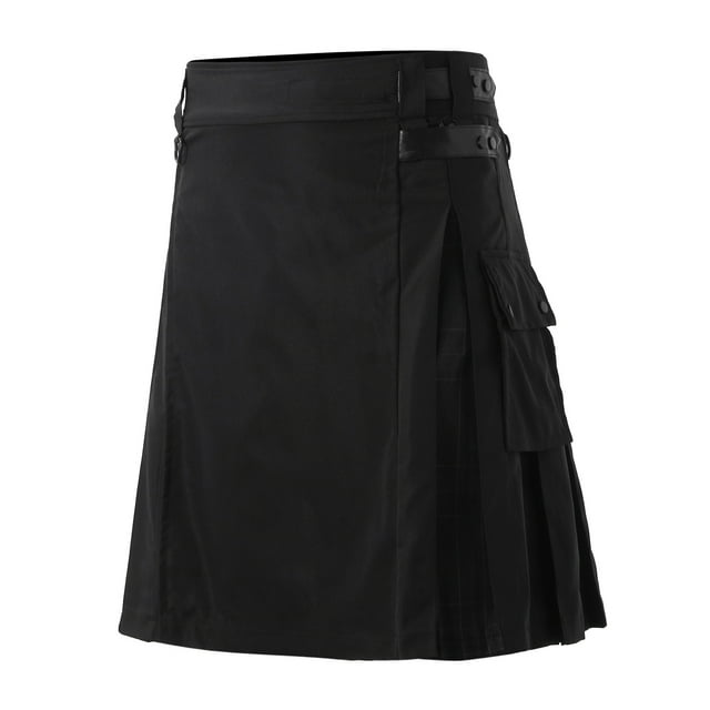 Pantalon Décontracté Plissé à Poches Contrastées Style Écossais pour Hommes pour le Confort de la Mode