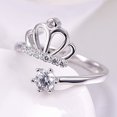 thumbnail image 1 of KAKOWELY Anillo De Dedo Abierto Plateado Con Estilo Statement Y Para Mujer, 1 of 8