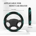 thumbnail image 3 of Balery Green Lightning Flash Fundas elásticas antideslizantes para volante, funda protectora universal para hombre y mujer, 15 pulgadas, accesorios para coche., 3 of 6