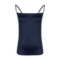 thumbnail image 2 of Elvqul Silk Tank Tops for Women Blue Pullover Soft Solid Ladies Sleeveless Tops, 2 of 5