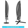 thumbnail image 2 of Housse de Parasol Déporté, Housse Extérieure Imperméable Résistante aux Déchirures Protection Patio pour Parasols Banane, Protection Complète contre les Intempéries avec Ajustement Serré (280 x 30 x 81/45 cm), 2 of 5
