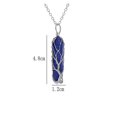 thumbnail image 2 of Hand Wound Tree Of Life, Natural Raw Stone Crystal Six Prism Necklace-9style2, 2 of 5