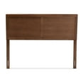 thumbnail image 2 of Baxton Studio Raya Mid-Century Wood Queen Headboard in Walnut Brown, 2 of 7