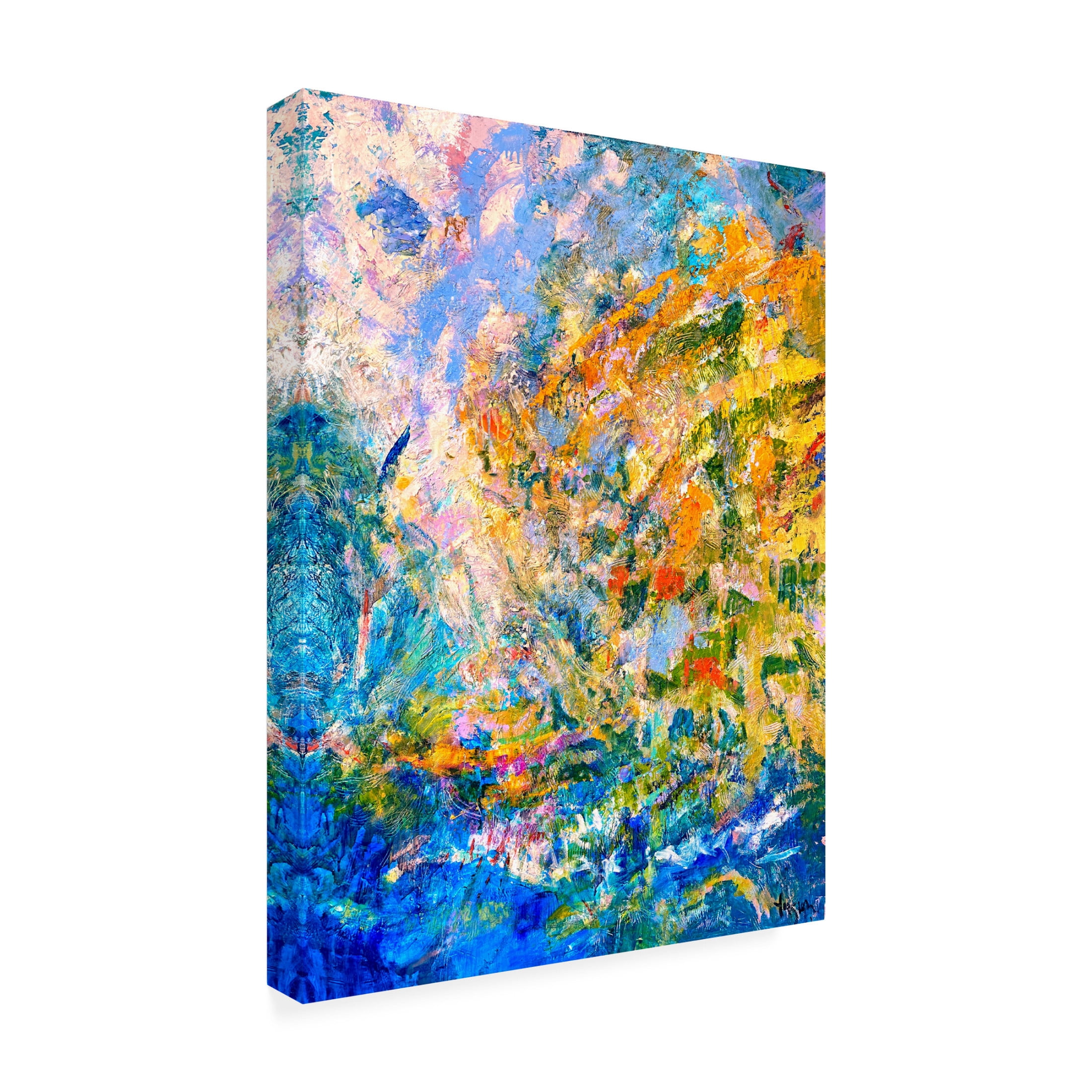 Canvas Wall Art - Dorothy Fagan 'Awalking In The Meadow' Wall Art for Living Room, Bedroom, or Office D?cor by Trademark Fine Art - 24 x 32 Inches
