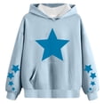 thumbnail image 4 of Gibobby Girls Oversized Hoodies Fleece Pullover Sweatshirts Kids Fashion Casual Outfits Fall Winter Clothes(Light Blue,10-11 Years), 4 of 4