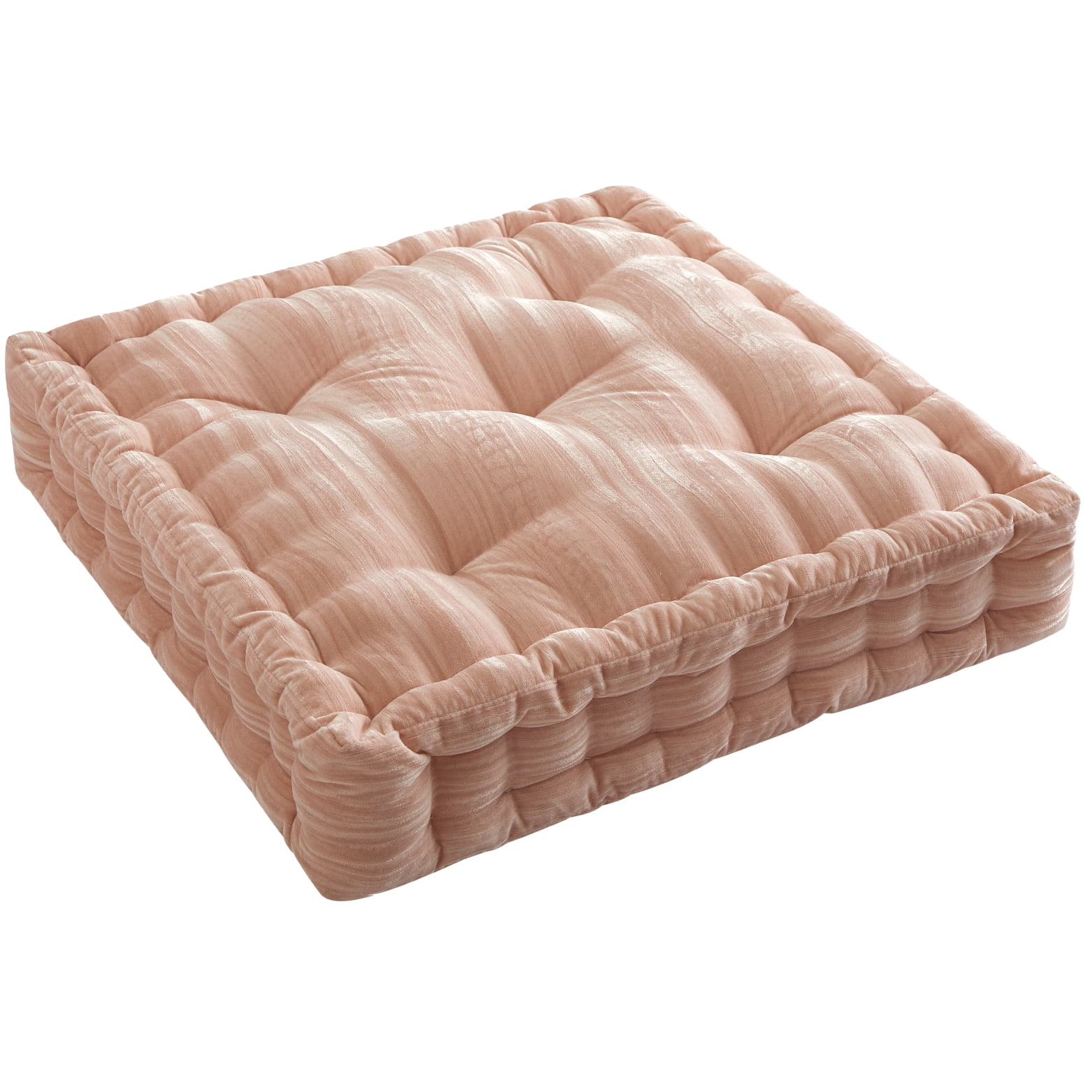 Home Decor Collection Style House Blush Decorative Floor Pillow for Adults, 20" x 20"