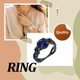 thumbnail image 4 of Sonducket Anillo de cobre a la moda para mujer, joyería personalizada, anillos delicados de piedra, accesorios decorativos para vestir, fiesta de Ropa, zapatos y accesorios Miscelánea Azul Sonducket AP014450-02, 4 of 6