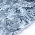 thumbnail image 3 of Efavormart 8ftx8ft Dusty Blue 3D Floral Satin Rosette Backdrop Panel, Photo Booth Backdrop Curtain, 3 of 10