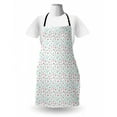 thumbnail image 3 of Blue and Pink Apron, Doodle Style Blossoming Nature Growth Feminine Design, Unisex Kitchen Bib with Adjustable Neck for Cooking Gardening, Adult Size, Charcoal Grey Pale Pink, by Ambesonne, 3 of 4