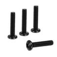 thumbnail image 1 of Tornillos de cabeza plana Uxcell 5/16-18 x 1-1/2", 10 piezas de tornillos de acero inoxidable 304 para tiradores de cajones de gabinete, oxidación negra, 1 of 7