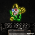 thumbnail image 3 of Craftnamesign Corn Wear 3D Glasses Neon Sign, Cinema Decor, Popcorn Signs, 3 of 4