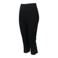 thumbnail image 5 of Women Capri Leggings 2026 Casual Zipper Design Knee Length Legging Summer Clothes For Women Women'S Casual Pants & Capris Black Capri For Women, 5 of 9