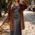 thumbnail image 5 of Smsaxvxz Womens Long Cardigan Sweaters Fashion Open Front Oversized Knit Fall Trendy Coat Jacket Brown M, 5 of 7