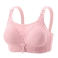 thumbnail image 2 of Xdegoge Support Bras for Women Full Figure Wirefree Bralette with Delicate Floral Lace Wide Smoothing Side Wings Back Coverage for All Day Comfort Flattering Daily Lift, 2 of 3