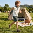 thumbnail image 2 of NIPAXO Boys Outfit Set, Sleeveless Polo Shirt & Plaid Shorts Preppy Style 2-Piece Shorts Set for Toddler Boys（4-5Y）, 2 of 6