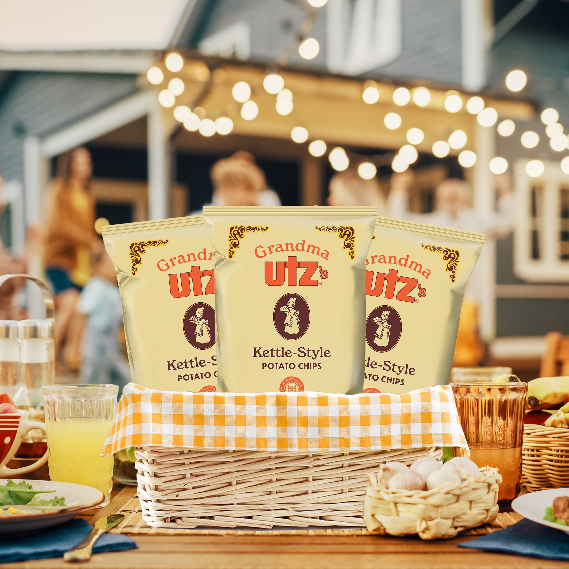 Utz Grandma Utz's Kettle-Style Potato Chips, 8 oz - Pack of 10