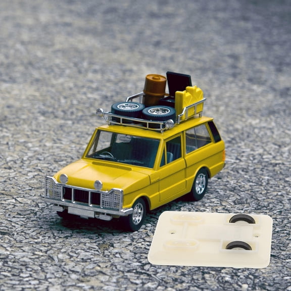 Tineasur Pull-Back Toy Cars Set of 4 Plastic Vehicles for Kids and